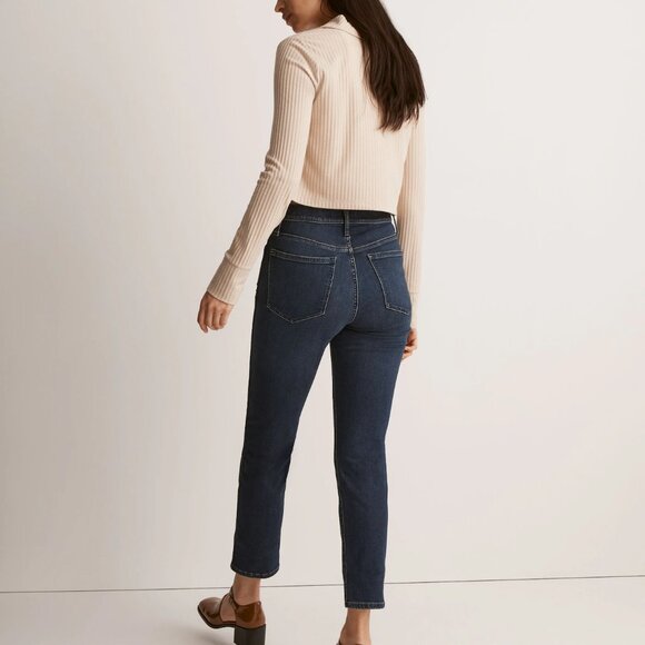 Madewell Mid-Rise Stovepipe Jeans – Size 27, Dark Wash - Picture 4 of 13